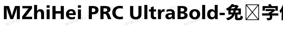MZhiHei PRC UltraBold字体转换